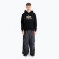 Кофта чоловіча Alpha Industries Basic Carbon Hoody black/gold 2