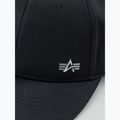 Кепка Alpha Industries Metal Label rep black/metalsilver 5