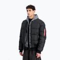 Чоловіча утеплена куртка Alpha Industries MA-1 Logo Puffer Bomber black