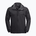 Куртка дощовик чоловіча Jack Wolfskin Stormy Point чорна 1111141_6000