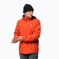 Куртка дощовик чоловіча Jack Wolfskin Stormy Point помаранчева 1111141_3017