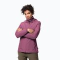 Куртка дощовик жіноча Jack Wolfskin Stormy Point рожева 1111201_2094