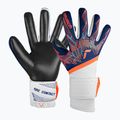 Воротарські рукавиці Reusch Pure Contact Gold преміум сині/електричний оранжевий/чорні