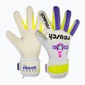 Воротарські рукавиці Reusch Legacy Pro Am Silver біло-фіолетові