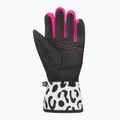 Дитячі лижні рукавички Reusch Alan Junior білий/сірий леопард 4