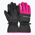 Дитячі лижні рукавички Reusch Alan Junior black/pink glo 2