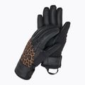 Жіночі гірськолижні рукавиці Reusch Beatrix R-Tex XT чорний/коричневий леопард