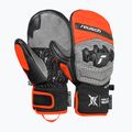 Рукавички лижні дитячі Reusch Worldcup Warrior GS Mitten black/silver/fluo red
