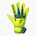 Рукавиці воротарські дитячі Reusch Attrakt Solid Junior safety yellow/blue 2