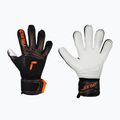 Рукавиці воротарські дитячі Reusch Attrakt Advance Finger Support Junior black/shocking orange