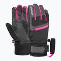 Рукавички лижні дитячі Reusch Leo R-Tex XT black/black melange/pink glo