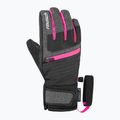 Рукавички лижні дитячі Reusch Leo R-Tex XT black/black melange/pink glo 2