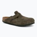 Шльопанці BIRKENSTOCK Boston Suede Leather thyme