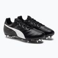 Футбольні бутси чоловічі PUMA King Platinum 21 MXSG чорно-білі 106545 01 4