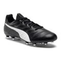 Футбольні бутси чоловічі PUMA King Platinum 21 FG/AG чорно-білі 106478 01
