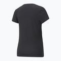 Футболка  жіноча PUMA ESS+ Metallic Logo Tee puma black/silver metallic 2