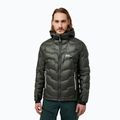 Чоловічий капюшон Jack Wolfskin Alpspitze Down Hoodie сланцевий зелений