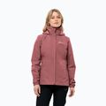 Куртка протидощова жіноча Jack Wolfskin Stormy Point 2L red ochre