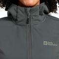 Куртка софтшелл жіноча Jack Wolfskin Windhain Hoody slate green 4