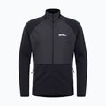 Кофта флісова чоловіча Jack Wolfskin Dormer black 5
