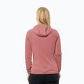 Кофта флісова жіноча Jack Wolfskin Kolbenberg Hooded Fz mineral red 2