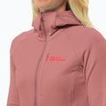 Кофта флісова жіноча Jack Wolfskin Kolbenberg Hooded Fz mineral red 4