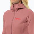 Кофта флісова жіноча Jack Wolfskin Kolbenberg Hooded Fz mineral red 3