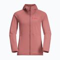 Кофта флісова жіноча Jack Wolfskin Kolbenberg Hooded Fz mineral red 8