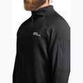 Кофта трекінгова чоловіча Jack Wolfskin Prelight Full Zip black 4