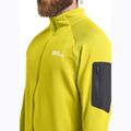 Кофта трекінгова чоловіча Jack Wolfskin Prelight Full Zip chartreuse 4