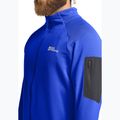 Кофта трекінгова чоловіча Jack Wolfskin Prelight Full Zip vibrant blue 4