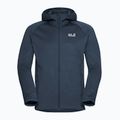 Кофта трекінгова чоловіча Jack Wolfskin Peak District Hooded Full Zip midnight sky 7