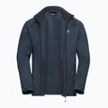Кофта трекінгова чоловіча Jack Wolfskin Peak District Full Zip midnight sky 9