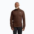Кофта трекінгова чоловіча Jack Wolfskin Peak District Full Ziphot choc