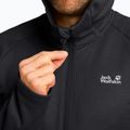 Кофта трекінгова чоловіча Jack Wolfskin Peak District Hooded Full Zip black 5