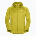 Кофта трекінгова чоловіча Jack Wolfskin Peak District Hooded Full Zip chartreuse 7