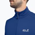 Кофта трекінгова чоловіча  Jack Wolfskin Litestride Full Zip blue orchid 4