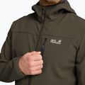 Куртка вітрозахисна чоловіча Jack Wolfskin Wild Winds Hooded obsidian moss 5