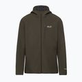 Куртка вітрозахисна чоловіча Jack Wolfskin Wild Winds Hooded obsidian moss 8