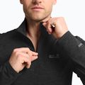 Кофта флісова чоловіча Jack Wolfskin Trail Half Zip black 3