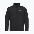 Кофта флісова чоловіча Jack Wolfskin Trail Half Zip black 4