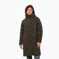 Пуховик жіночий Jack Wolfskin Marienplatz Coat obsidian moss