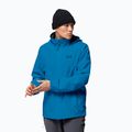 Куртка дощовик чоловіча Jack Wolfskin Stormy Point блакитна 1111141_1361