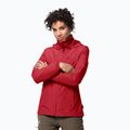 Куртка дощовик жіноча Jack Wolfskin Stormy Point червона 1111201_2178