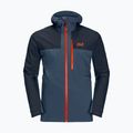 Куртка хардшел чоловіча Jack Wolfskin Go Hike синя 1114051_1383