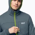 Флісова кофта чоловіча Jack Wolfskin Hydro Grid сіра 1710001_6098 3
