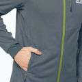 Флісова кофта чоловіча Jack Wolfskin Hydro Grid сіра 1710001_6098 5
