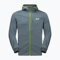 Флісова кофта чоловіча Jack Wolfskin Hydro Grid сіра 1710001_6098 6