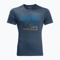 Футболка трекінгова чоловіча Jack Wolfskin Peak Graphic блакитна 1807182_1383