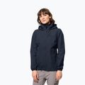 Куртка дощовик жіноча Jack Wolfskin Stormy Point 2L синя 1111202